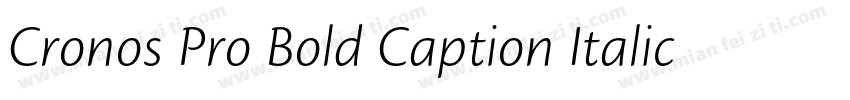Cronos Pro Bold Caption Italic字体转换